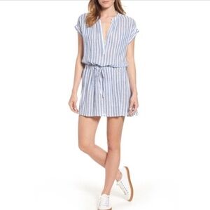 RAILS Emma St Germain stripe Blue & White Striped Dress Size Medium
